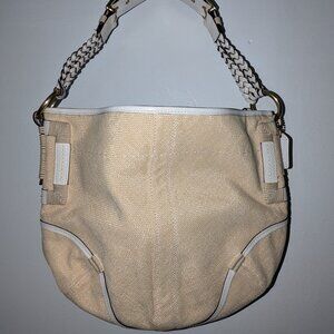 Coach Angora Straw Beige Cream BO63-4711 New Without Tags